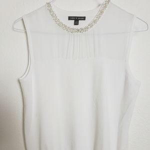 Cable & Gauge Pearl/Beaded Top